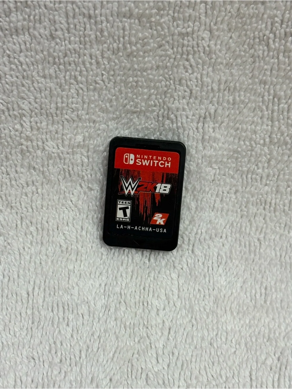 Nintendo Switch WWE 2K18 Game Card - Red and Black